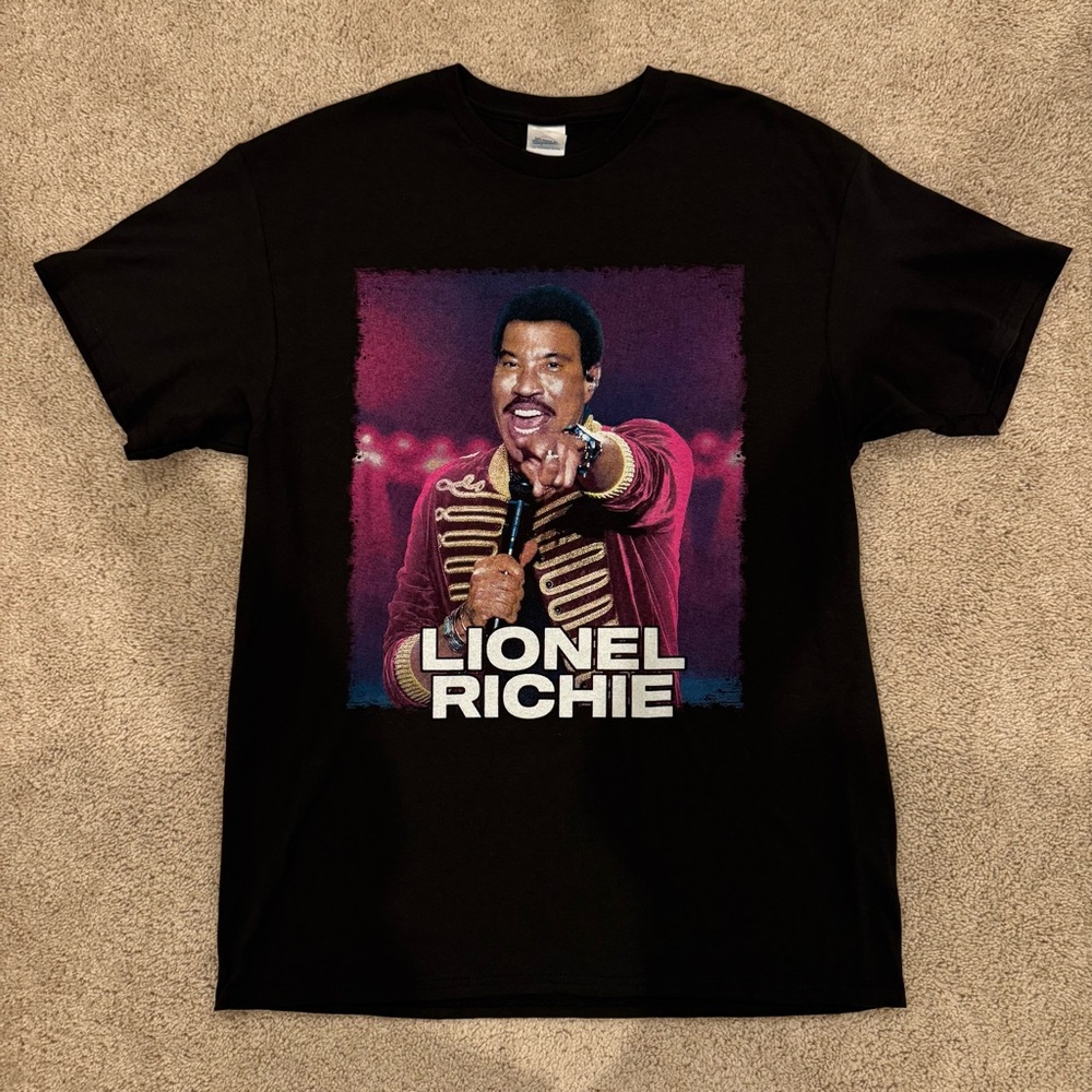 Vintage Leonel Richie Sing A Song All Night Earth Wind & Fire T Shirt Sz Large
